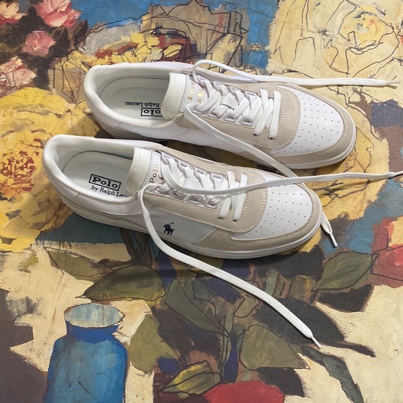 POLO LEATHER & SUEDE SNEAKER 📦SUNDAY 1 HOUR SALE📦 - Picture 3 of 7